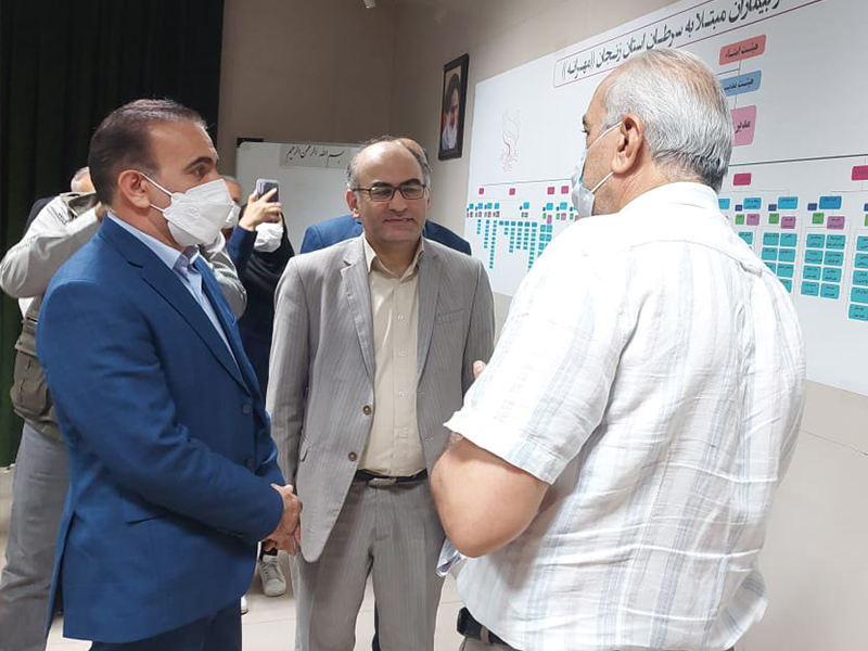 بازدید رئیس کل سازمان نظام پزشکی  از انجمن خیریه حمایت از بیماران سرطانی( مهرانه) زنجان